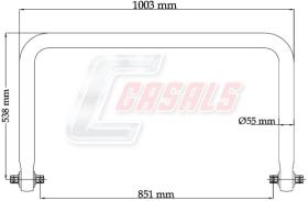 CASALS E1108 - BARRA ESTABILIZADORA VOLVO L-1003MM