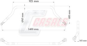 CASALS E1109 - BARRA ESTABILIZADORA VOLVO L-921MM