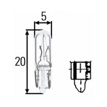 Hella 8GP002095241 - Lampara W5  24V 1,2 W