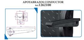 Montcada 1262100 - APOYABRAZOS ABATIBLES Y AJUSTABLES