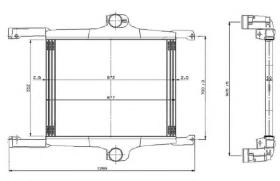 NRF 309272 - Radiador Intercooler IVECO STRALIS / TRAKKER