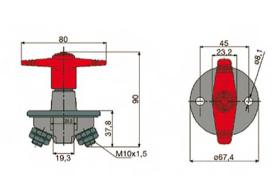 ATRESSA ILUMINACION 12400 - DESCONECTADOR BATERIA M.ROJO