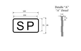 ATRESSA ILUMINACION 570700 - PLACA SP ALUMINIO PEQUEÑA