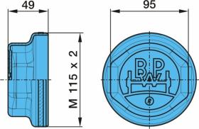 BPW 0321223320 - TAPACUBO BPW 115X2   49 ANCHO