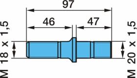 BPW 0329611100 - PERNO DE RUEDA M18X1,5    BZ        R-ROSCA