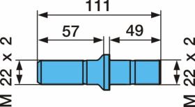 BPW 0329613090 - PERNO DE RUEDA M22X2X57             R-ROSCA