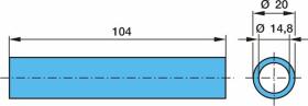 BPW 0330072050 - TUBO 20X2,6X103