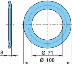 BPW 0337026240 - PORTARETEN     10T  ECO FETTFANG 108/71X8