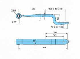 BPW 0508213190 - BALLESTA SUSP. NEUM.SLM 500/380     K150SGS1X51 H= 51