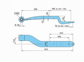 BPW 0508213580 - BALLESTA SUSP.. NEUM.ALM 500/3803D110K100SGS1X50 H= 50