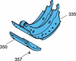 BPW 0509127821 - ZAPATA DE FRENO CON FORRO 4220    T090   F GROLLE