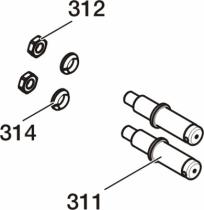 BPW 0917723090 - CONJUNTO PERNO ROSCADO PARA ZAPATA FRENO SN30..