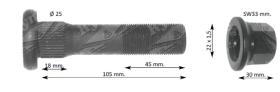 RYME 0414041 - TUERCA BALONA DAF 26X33MM