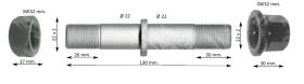 RYME 0414042 - Perno rueda simple DAF