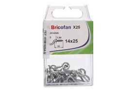 Cofan 01081425A - BL 25 UDS. 14X25 ZINCADO