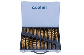 Cofan 04010975 - MALETIN SURTIDO BROCAS TITANIO 1-10 - 125 Unds.