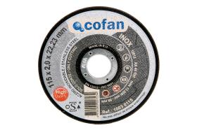 Cofan 10030115 - DISCO CORTE - 115X2,0X22,23 INOX PROFES.