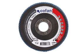Cofan 100712560 - DISCO LAMINADO 125 MM. - GRANO 60 "INOX"