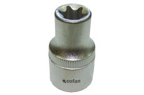 Cofan 14008201 - LLAVE DE VASO 1/4" TORX HEMBRA E-4