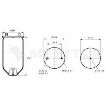 Firestone W01M580736 - Fuelle Suspension Neumatica Semi-completo SIN PISTON