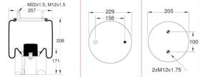 Firestone W01M586238 - Fuelle Suspension LECIÑENA