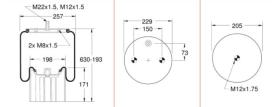 Firestone W01M586318 - Fuelle Suspension SCHMITZ