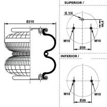 Firestone W01M586887 - FUELLE SUSP.20F 2M10BN1/4BSP SGH R.