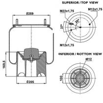 Firestone W01M588608 - Fuelle Suspension