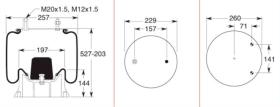 Firestone W01M589089 - Fuelle Suspension FRUEHAUF / SMB