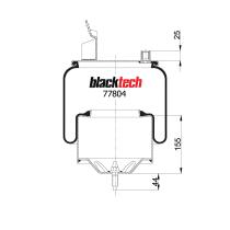 Black Tech RML77529C - FUELLE VOLVO VER.III,IV.SUSP. TRAS. RRH 180 (TRASERO)