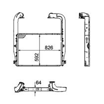 NRF 30223 - Radiador Intercooler SCANIA