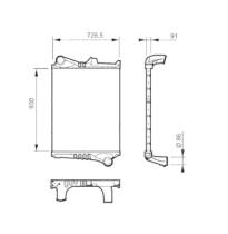 NRF 30225 - Radiador  Intercooler  VOLVO FM 9/12