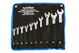 Cofan 09602053 - SET 12 PCS LLAVES COMBINADAS DE 6 A 17