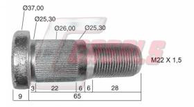 CASALS 21488 - PERNO FRUEHAUF FRENO DISCO 65MM