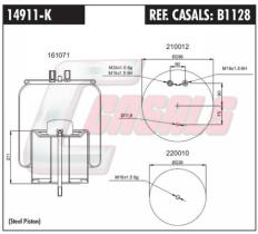 CASALS B1128 - BOTELLA SUS.NEUMATICA R.V.I.