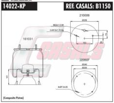 CASALS B1150 - SUS.NEUMATICA SAF CAMP. PLAST. 4022NP03