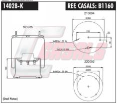 CASALS B1160 - BOTELLA SUSP.NEUMATCA SCHMITZ