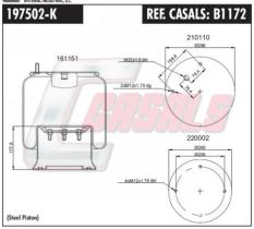 CASALS B1172 - BOTELLA SUS.NEUMATICA LECITRAILER