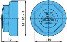 BPW 0321226060 - TAPACUBO   BPW         170X3    KTL-PLATEADO