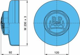 BPW 0321227010 - TAPACUBO   BPW         230X3    ZINCADO