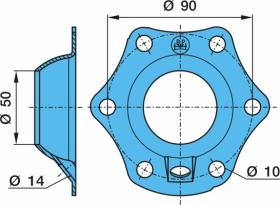 BPW 0322902190 - SOPORTE CON AGUJERO PARA CASQUILLO EJE DE LEVA