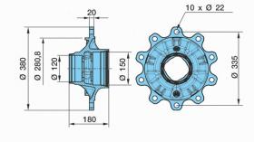 BPW 0327243290 - BUJE HZF  ECO PLUS 2 _9010           ECO-SEAL