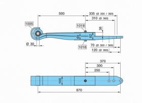 BPW 0508213080 - BALLESTA SUSP.O-- 500/310+335     SGS2X38 H= 82