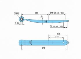 BPW 0508213480 - BALLESTA SUSP.. NEUM.SL- 500/310         SGS1X51 H= 51