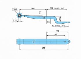 BPW 0508213660 - BALLESTA SUSP.. NEUM.SL- 500/380     K100SGS1X51 H= 51