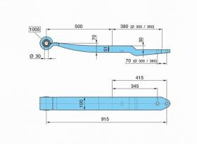 BPW 0508213670 - BALLESTA SUSP.. NEUM.AL- 500/380#    K_30SGS1X51 H= 51