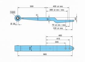 BPW 0508213751 - BALLESTA SUSP.. NEUM.SL- 500/380+405 K_45SGS1X57 H= 56