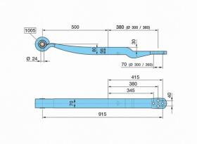 BPW 0508213892 - BALLESTA SUSP. NEUM.72AL- 500/380     K_30SGS1X56 H_56 DIAM2