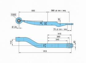 BPW 0508213932 - BALLESTA SUSP. NEUM.72AL- 500/3803D110K_30SGS1X62 H_62