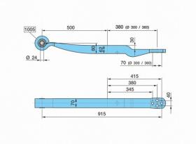 BPW 0508213962 - BALLESTA SUSP. NEUM.72AL- 500/380     K_30SGS1X62 H_62